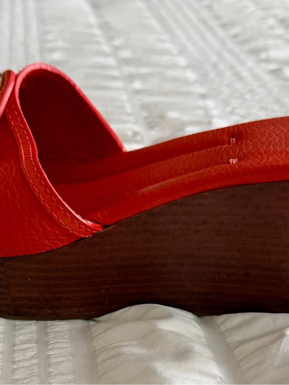 Tory Burch Selma Platform Wedge Slide Sandals. Size 10M - Picture 6 of 10